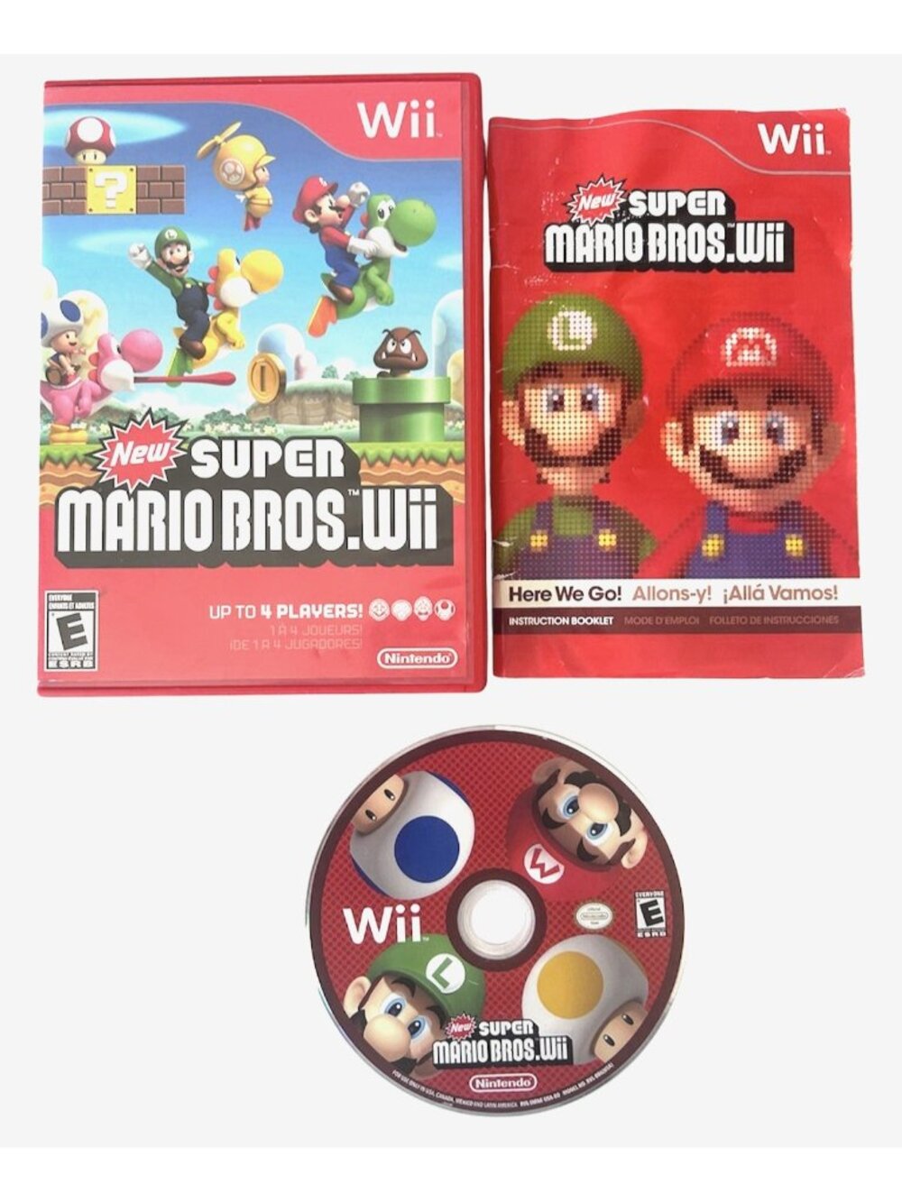 New Super Mario Bros. Wii Nintendo Wii 2009 Complete w/ Manual Tested